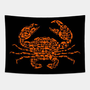 crab transport abstract Tapestry