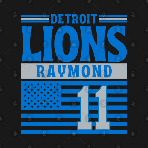 Detroit Lions Raymond 11 American Flag Football