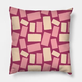 Rectangle Shapes Seamless Pattern 018#002 Pillow