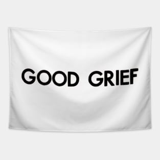 good grief (black) Tapestry