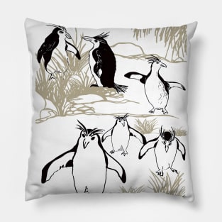 Royal Penguins Pillow