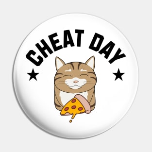 Cat Pizza Cheat Day Pin