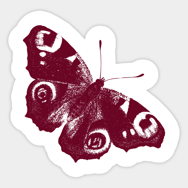 Vintage Butterfly Sticker