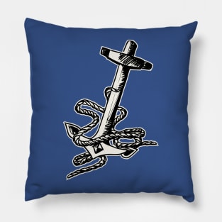 Handdrawn Anchor Pillow