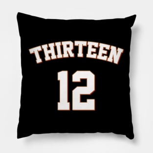 number Thirteen Jersey Pillow