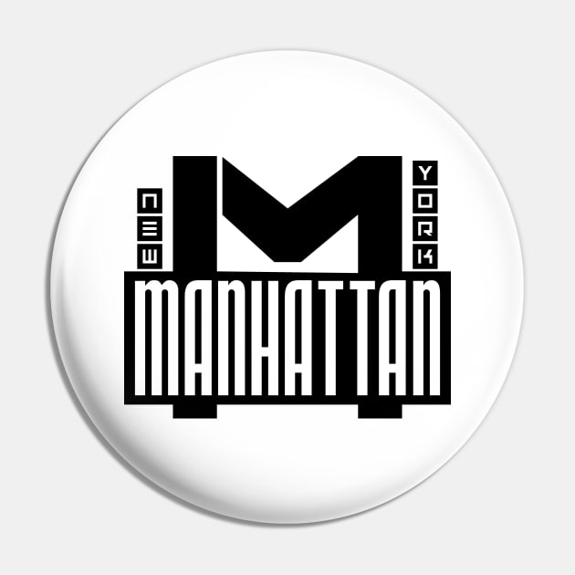 Manhattan Pin by colorsplash