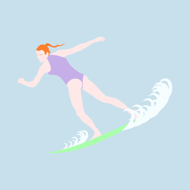 Surfing Redhead by jintetsu