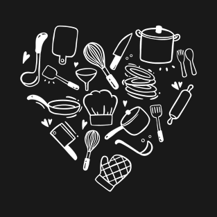 Chef Cook Heart T-Shirt