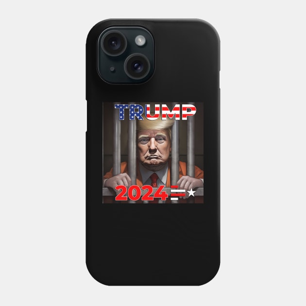 Trump In Jail 2024 Phone Case by nonbeenarydesigns