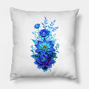 Cyberpunk Flowers Pillow