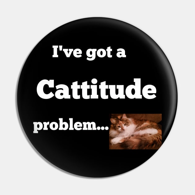 Cattitude Pin by Courtney's Creations