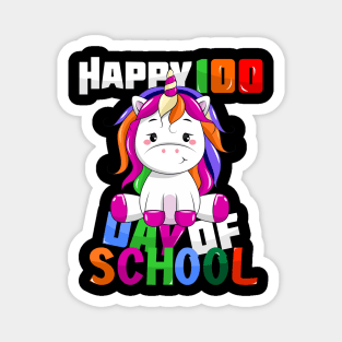 happy 100th day of school unicorn co Magnet