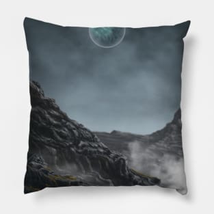 pandora mountains Pillow