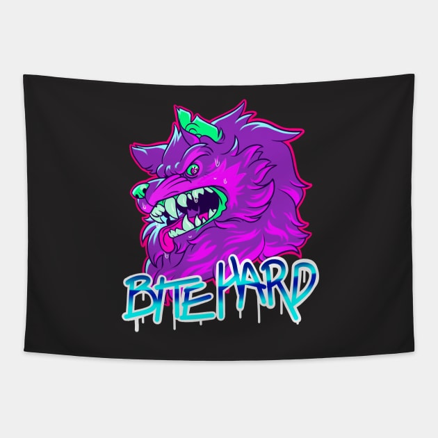 BITE HARD Tapestry by ruishi