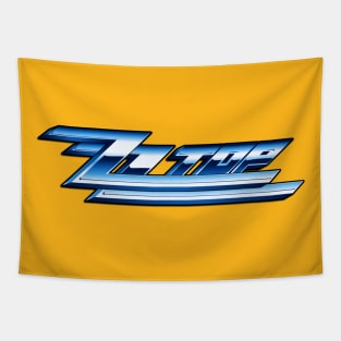 ZZ TOP Logo Blue Tapestry