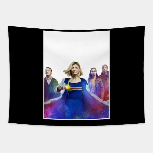 Jodie Series 12 The Doctor is back Tapestry by Diversions pop culture designs