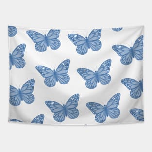 Monarch Butterfly- Steel Blue Tapestry