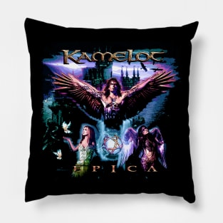 Sacrimony Couture Kamelots Band T-Shirts, Gothic Metal Fantasia for Discerning Fashionistas Pillow