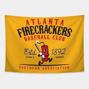 Atlanta Firecrackers Baseball Tapestry