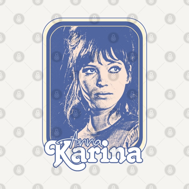 Anna Karina // Retro Original Nouvelle Vague Fan Design by DankFutura