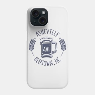 Beertown Asheville, NC - GreyBlue G 03 Phone Case