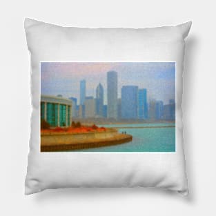 A Walk on the Lakefront Pillow