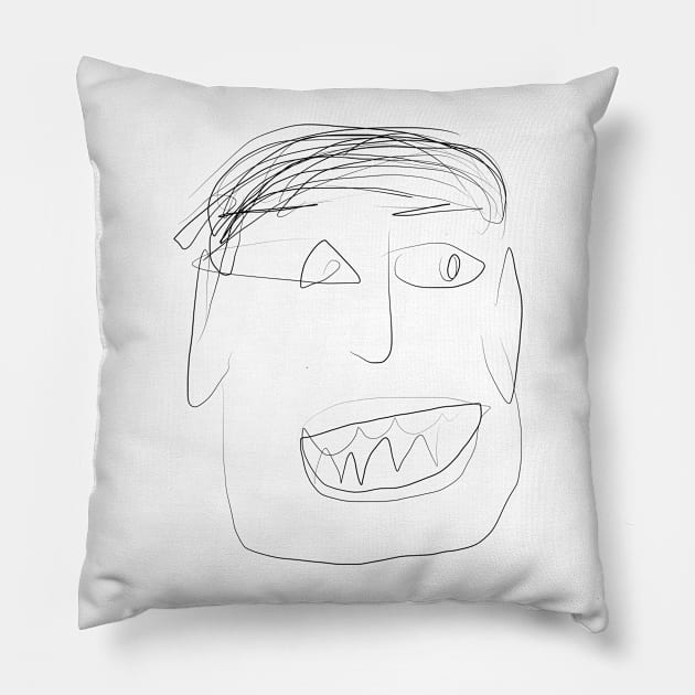 The vigorous man Pillow by shigechan