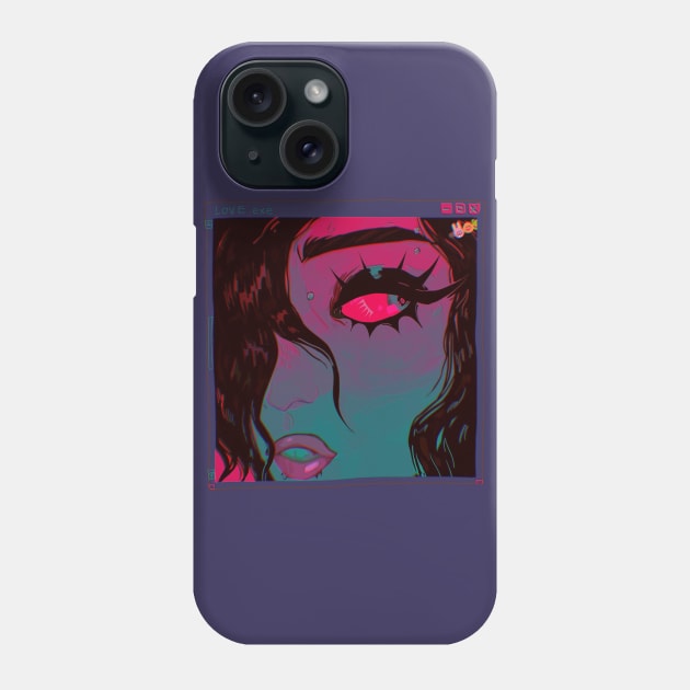 Fearful look Phone Case by snowpiart