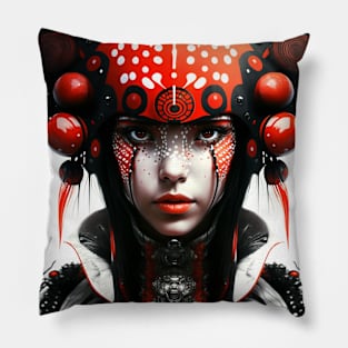 Mushroom girl 11 Pillow