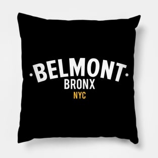 New York Bronx - New York Bronx Schriftzug - Bronx Logo - Bronx Belmont Pillow