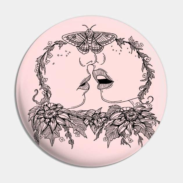 The Kiss Pin by jokenefick_art