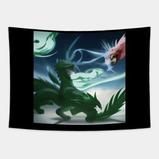 Dragon battle Tapestry