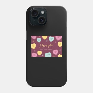 Candy Heats Valentines Day Card Phone Case