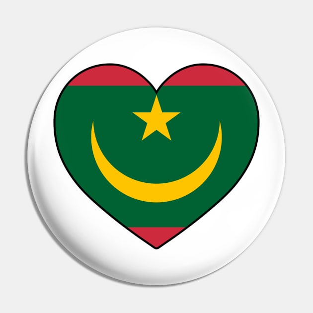 Heart - Mauritania Pin by Tridaak