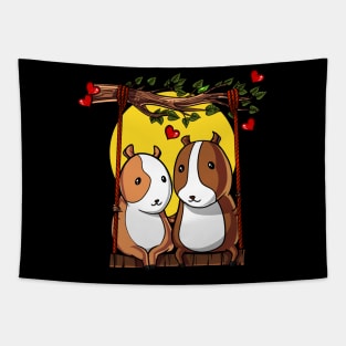 Guinea Pig Couple Tapestry