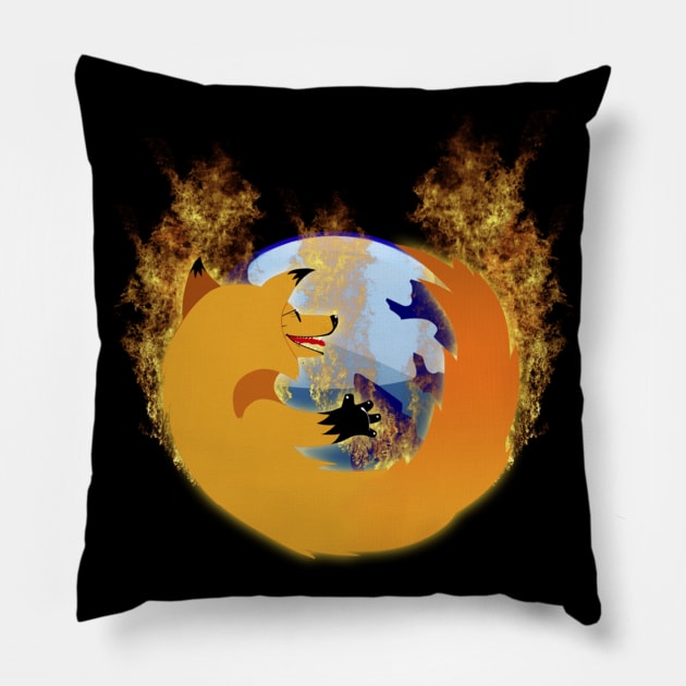 Cool Firefox Pillow by ShockDesign