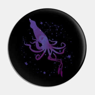 Squid Constellation Pin