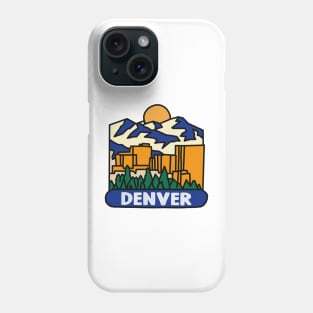 Denver Skyline Decal Phone Case