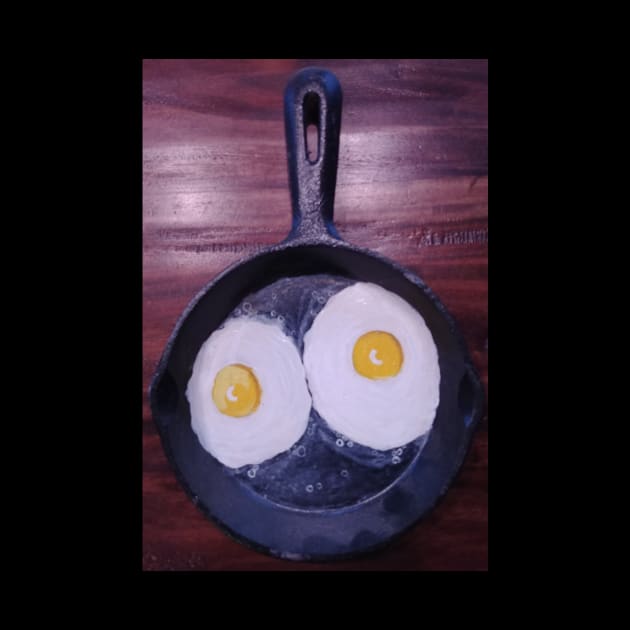 Fried eggs in a skillet by Matt Starr Fine Art