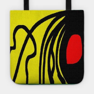 Red yellow black Tote