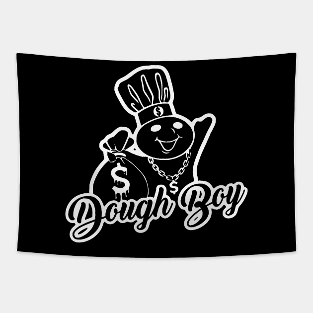 Funny Dough Boy Tapestry by Berujung Harmony