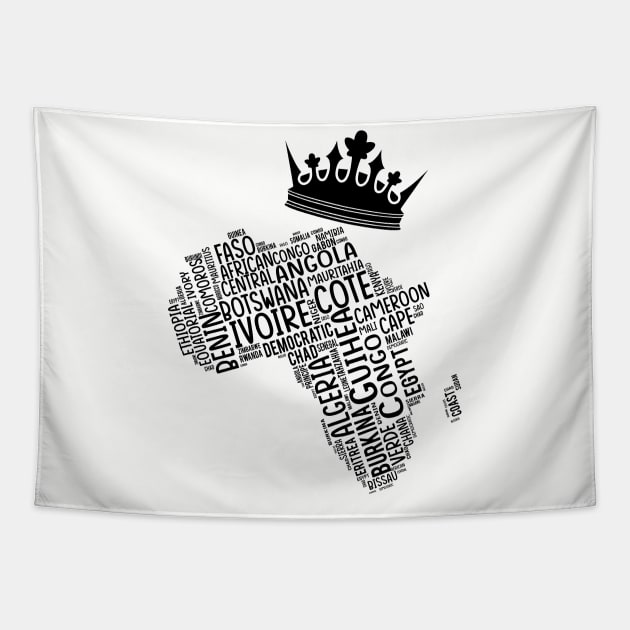 Black History, Africa Map, Colors, African American, Black Tapestry by UrbanLifeApparel