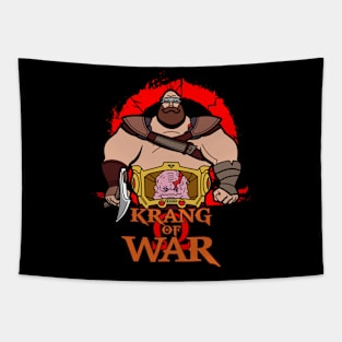 Funny Villain War God Gaming Cartoon Parody Mashup Tapestry