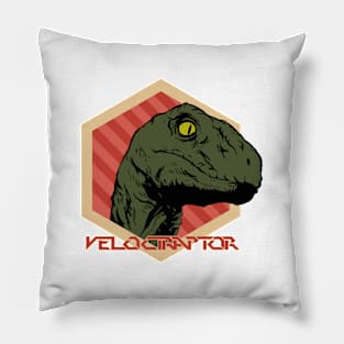 Velociraptor Futuristic Design Pillow