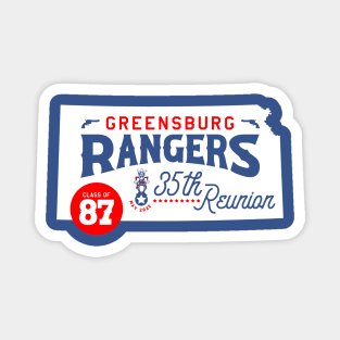 Greensburg High School Class of 1987 35th Reunion Magnet