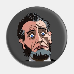 Surprised Abe Lincoln Pin