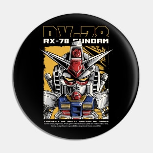 Gundam RX78 Artwork Pin