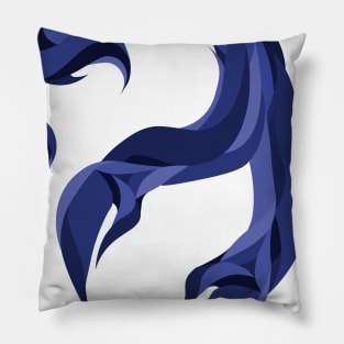 Scorpio Zodiac Sign - Blue Pillow