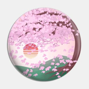 Retro Sakura Pin