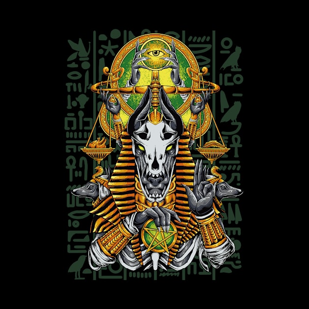 Anubis god of death by Ihsanmtsm Illustration